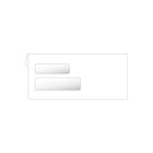Deluxe Double Window Form Compatible Envelopes, 9" x 4-1/8", 500 Pack (W771-500)-Double window, confidential self seal