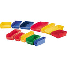 Integrated Plastics, Shelf Bins, 6-5/8" W x 4" H x 17-7/8" D, Red, 40 Lbs. Capacity - 12 Pack-Capacity: 40 lbs.