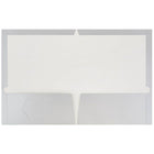 JAM Paper Glossy Two Pocket Presentation Folders, Silver, 12 Pack (385Gsiag)-Size: 9-1/4" x 11-1/2"