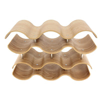 Cathay Importers Bentwood KD 10-Bottle Wine Rack 15"W x 6"D x 9.75"H - Light Brown-Convenient way to store and display 10 wine bottles to avoid cluttering the tabletop
