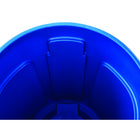 Rubbermaid Brute 44 Gallon Resin Outdoor Trash Can - Blue-44 Gal