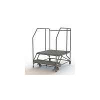 Tri-Arc Mobile Work Platform, 2 Step, 20" x 36" (WLWP123636SL)-Frame Material: Steel