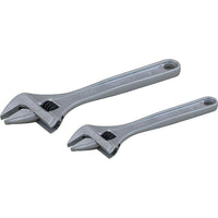 Gray Tools 2 Piece Adjustable Wrench Set, 8" & 12", Matt Finish-Contains: 8" & 12" Adjustable Wrenches.