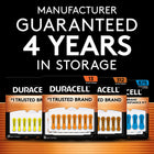 Duracell Hearing Aid Batteries - Orange Size 13 - 8 Pack-Manufacturer Guaranteed for 4 Years in Storage - Duracell Hearing Aid batteries are guaranteed to last 4 years in storage so you can be confident these batteries will be ready when you need them
