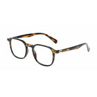 SAV Eyewear Total Flex Lennon Blue Light Glasses - + 1.50 - Brown Demi-Round frame shape
