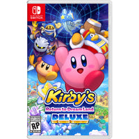 Kirby's Return To Dreamland Deluxe for Nintendo Switch-Copy enemies’ abilities and use their power to attack with a sword, wield a whip, float & more