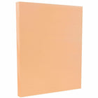 JAM Paper 8 1/2 x 11 Vellum Cover Cardstock, 67lb Peach, 250 Pack-Weight: 67lb