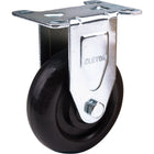 Kleton Caster, Rigid, 4" (101.6 Mm), Polyolefin, 250 Lbs. (113 Kg.) - 12 Pack-Bolt Hole Size 5/16" (7.93 mm)
