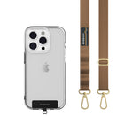 SwitchEasy MagEasy Strap Card with Detachable Neckstrap and Phone Lanyard - 20mm Strap - Khaki-No need to compromise between form and function