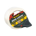 Scotch Box Lock Packaging Tape with Dispenser - 1.88" x 54.6 yd (48 mm x 50 m)-Crystal clear and clear-to-core