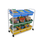 Copernicus Leveled Reading Book Browser with Standard Tub Pack-These carts are the ideal height for students and teachers to easily view and take books out of