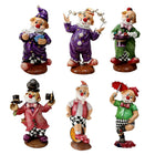 CTG Brands Porcelain Poly Clown Wall Plaque, 6 Styles, 12", Multicolour, 6 Pack-Measurement: the smallest figurine measures 6"L x 11"H x 2.5"W and the largest figurine measures 8.5"L x 12.5"H x 2"W in dimension