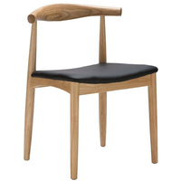 Nicer Furniture Wegner Style Elbow Dining Chair - Natural - 2 Pack-Replica to the style of the original design.
