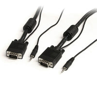 StarTech Coax High Resolution Monitor VGA Cable with Audio HD15 M/M, 25 Ft. (MXTHQMM25A)-Delivers a high resolution connection from your PC to your VGA display (1920 x 1200 or above)