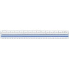 Westcott 38cm/15" Magnifying Ruler-Center section isolates and magnifies 1 line at a time.