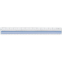 Westcott 38cm/15" Magnifying Ruler-Center section isolates and magnifies 1 line at a time.