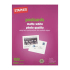 Staples Heavyweight Postcards - 5-1/2" x 4-1/4" - Matte White - 100 Pack-5-1/2" x 4-1/4"