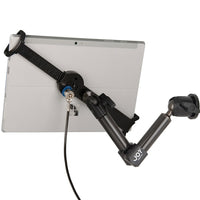 The Joy Factory LockDown Universal Wall/Cabinet Carbon Fiber Mount with Key Lock for 7.0-10.1" Tablets-Carbon Fiber Wall Counter Mount