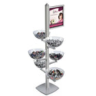 Azar Displays Sky Tower Bowl Kit (300298-SLV)-Dimensions: 17"H x 11"W