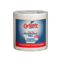 Certainty Plus Disinfectant Wipes - Unscented - 8" x 6" - 800 Wipes Per Roll - 2 Pack-Disinfectant wipe