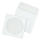 Staples White CD/DVD Envelopes - 4-7/8" x 5" - 100 Pack-24 lb. White