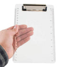 JAM Paper Small Plastic Clipboards, 6 x 9, Clear, 12 Pack-Clear Plastic Small Clipboard