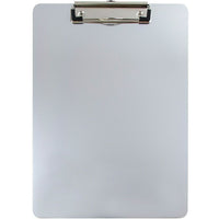 JAM Paper Aluminum Clipboards, 9" x 13", Silver, 2 Pack (331ALCsig)-Silver