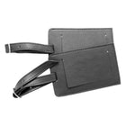 Ashlin QUITO Double Rectangular Luggage Tag with Adjustable Strap, Black , (TAG042X-18-01)-Black - MidnightFeaturing 100% ASHLIN® Tuscany Full Grain Cowhideleather. ASHLIN® products are crafted from 100% genuine leather. This premium leather shows off a natural range of shades and textures. ASHLIN® uses full grain leather, which is the ultimate quality in leather available.