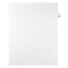 Mark Maker Legal Exhibit Index Tab White Single Tabs, 1/25th Cut, Letter Size, No Holes, Number 130, 25 Pack-White Single Tabs, 1/25th Cut