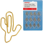 Staples Cactus Shaped Paper Clips - 12 Pack-1-1/4" (32mm)