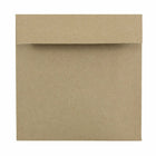 JAM Paper Enveloppes carrées en papier recyclé avec fermeture gommée, 6 x 6 po, brun kraft, 1000/paquet-Brun