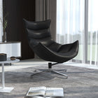 Flash Furniture Black LeatherSoft Swivel Cocoon Chair-CA117 Fire Retardant Foam