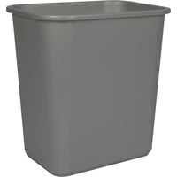 Staples Wastebasket - 26.5 L - Grey-For individaul workstations or for use with shredders