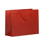Jam Paper Matte Gift Bags with Rope Handles - 16" x 12" x 6" - Dark Red - 100 Pack-Color: Dark Red