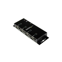 StarTech ICUSB2324I 4 Port USB to DB9 RS232 Serial Adapter Hub - Industrial DIN Rail and Wall Mountable-Hub