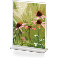 Officemate Upright Vertical Sign Holder, 8.5" x 11", Clear (OIC23005)-For signs 8.5" W x 11" H