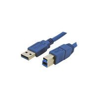 StarTechMD ® Câble USB 3.0 Superspeed mâle de type A/mâle de type B, 1 pi, bleu-Le câble USB bleu permet de vous connecter à différents appareils