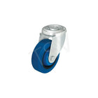 Blickle Hard Rubber Caster, 5", Wheel Material: Hard Rubber, Stem Design: Bolt Hole Fitting, 2 Pack (LER-POEV 126K-SB-FK)-Wheel Diameter: 5"