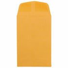 JAM Paper #4 Coin Business Envelopes - 3" x 4 1/2" - Brown Kraft Manila - 100 Pack-Size: #4 Coin (3 x 4.5 inches)