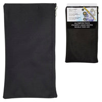 Merangue - Pochette zippée tout usage en nylon - Noir-Idéal pour transporter des billets, des chèques, de la monnaie et d'autres articles de valeur  