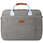 Vangoddy Shoulder Carrying Bag with Handle For 14" Laptop - Gey-Front large zipper and padded compartments for daily essentials and papers