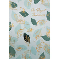Rosedale 5-1/2" x 8" Our Sympathy Greeting Cards And Envelopes, 12 Pack (17555)-Printed on premium uncoated card stock