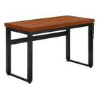 Monarch Specialties 7676 48" Computer Desk - Cherry/Adj.Height/ Black Metal-For versatile use as a computer desk / writing table, this piece is perfect for limited spaces and adjustable from 29.5 inches to 48 inches in height