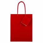 JAM Paper Glossy Gift Bags with Rope Handles - Medium - 8" x 10" - Red - 3 Pack-Size: Medium (8 x 4 x 10 inches), Perfect for holding gifts such as candles, figurines, books, video games, CDs, clothes, etc.