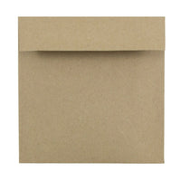 JAM Paper 6 x 6 Square Envelopes, Brown Kraft Paper Bag Recycled, 100 Pack (LEKR502g)-Brown