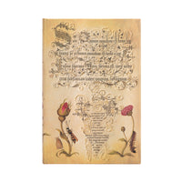 Paperblanks Hardcover Journals - Mini - Lined - Flemish Rose-Yellow, paper