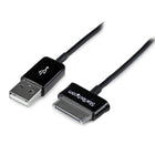 StarTech Dock Connector to USB Cable for Samsung Galaxy Tab, 2m-High quality cable design and construction offers a dependable replacement for worn out or faulty Samsung Galaxy Tab Data cables