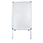 Eddie's A-Frame White Marker Board and Sign Holder - 28.75" x 18.75" (Writing Area) - Aluminum (130445-1)-39.75" H x 20.25" W x 24" D