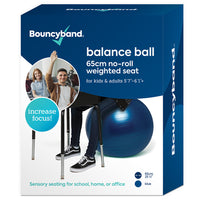 Bouncyband Balance Ball, 65cm, Blue-Stays in place and reduces fidgeting and increases concentration