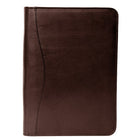 Ashlin AUGUSTIN Executive Zippered Organizer Portfolio-Tablet Case, Brown (P8339-18-02)-Interior has two media pockets, 1 for your smart phone or iPhone and the other one for your other media accessories or eyeglasses